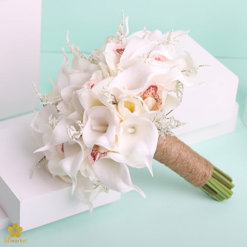 مسكة عروس ورد صناعي M1193