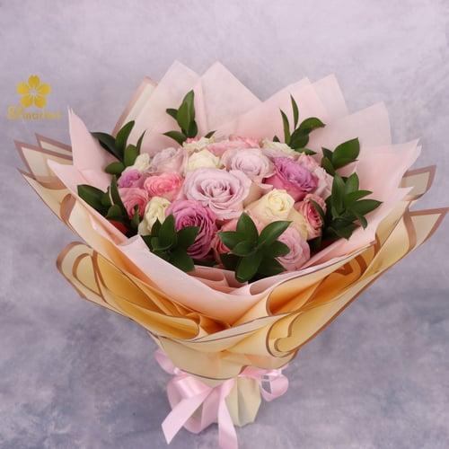 باقة ورد طبيعي لف سولفان NF017