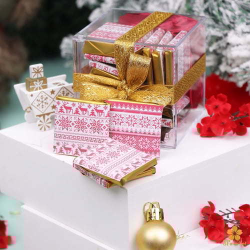 بوكس أكرليك شفاف مع شوكلاته بلجكية وطباعة ثيم الـ...