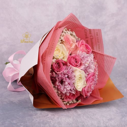 باقة ورد طبيعي لف سولفان NF018