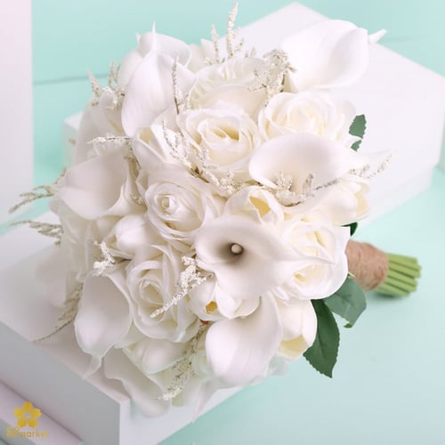 مسكة عروس ورد صناعي M1194