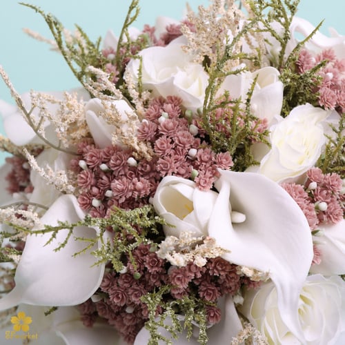 مسكة عروس ورد صناعي M1199