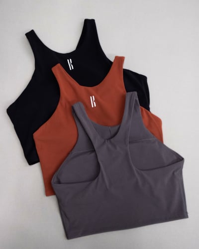 Basics crop top with Bulit in Bra