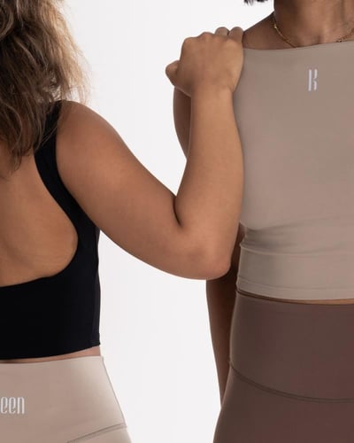 Basics High Neck Backless Crop Top