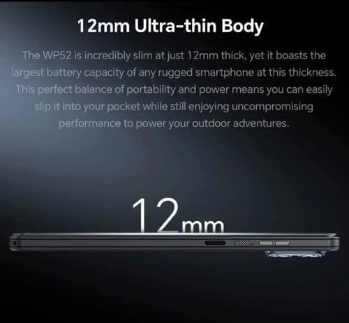 اوكتيل هاتف ذكي متين WP52 5G - 16GB+256GB/TF 2TB ا...