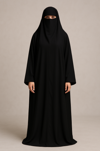 عباية سوداء شاملة
