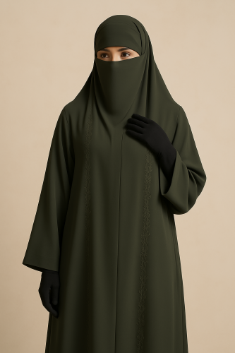 عباية ملونة مطرزة