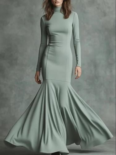 فستان نسائي خريف/شتاء 2026 – أناقة عالية الخصر بذي...