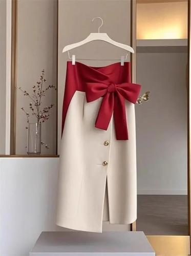 2026 تنورة Xgoth ميدي راقية عالية الخصر