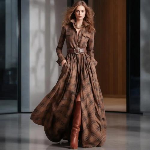 فستان نسائي طويل أنيق – راحة وأناقة للاستخدام اليو...