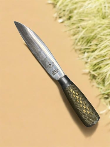 سكين جاوية مقاس13سم الحجم الوسط النصل من الكربون ا...