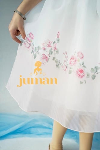 فستان بناتي سهره بحزام تراكوزا للعيد