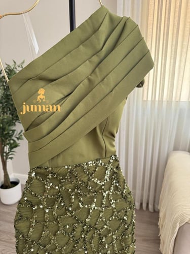 فستان سهره زيتي