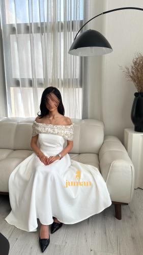 فستان عيد باربي ابيض