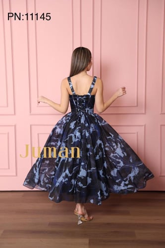 فستان اورجنزا كورسيه بحبال خلفية