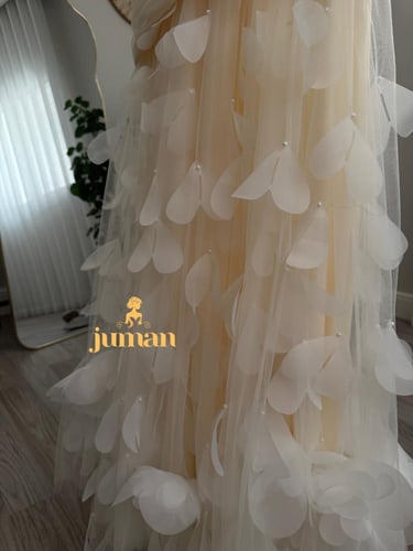 فستان سهرة بيج طويل