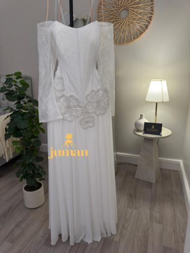 فستان ابيض سهره