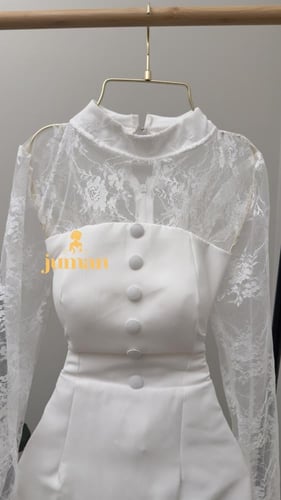 فستان ابيض باربي دانتيل