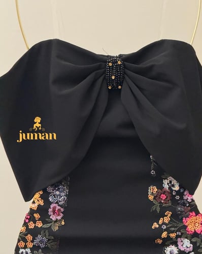 فستان سهره اسود مورد ع الجنب