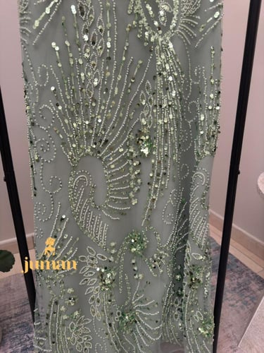 فستان سهره اخضر