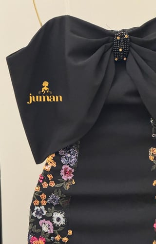 فستان سهره اسود مورد ع الجنب