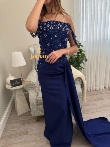 فستان سهره نيلي