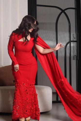 فستان احمر سهره