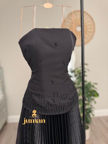 فستان سهره اسود تفته