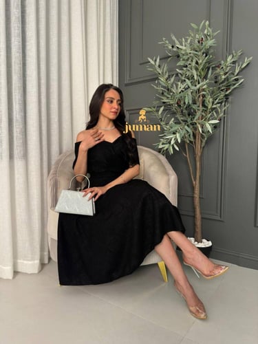 فستان سهره اسود ميد