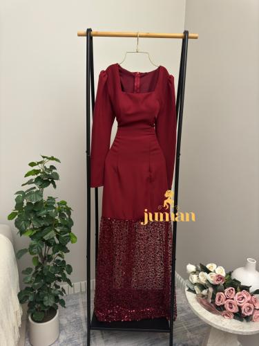 فستان عودي باربي & كلفة خرز