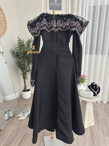 فستان مخمل ميد انيق