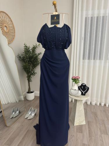 فستان سهره كحلي