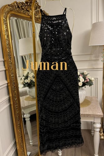 فستان اسود سهره شك