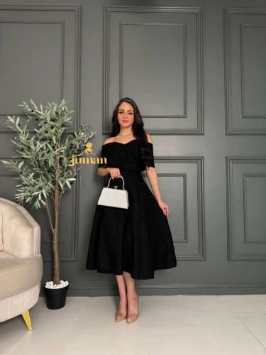 فستان سهره اسود ميد