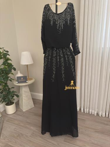 فستان اسود ساتر