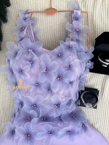 فستان موف فاتح سهره كلوش