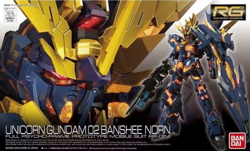 Gundan RG RX-0 Unicorn Banshee Model kit