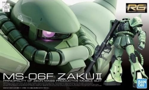 Bandai RG 1/44 MS-06F ZAKU ll model kit