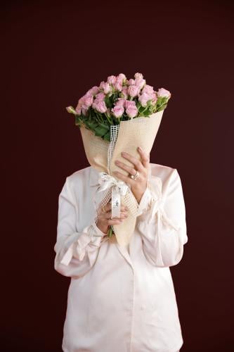 bouquet of pink roses
