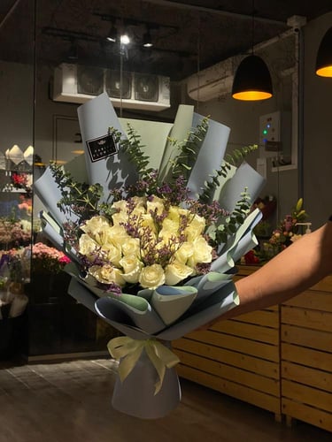 باقة لافندر روز