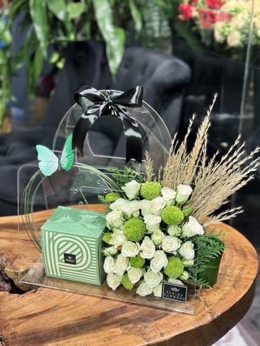 اكريليك ورد وشوكلت باتشي