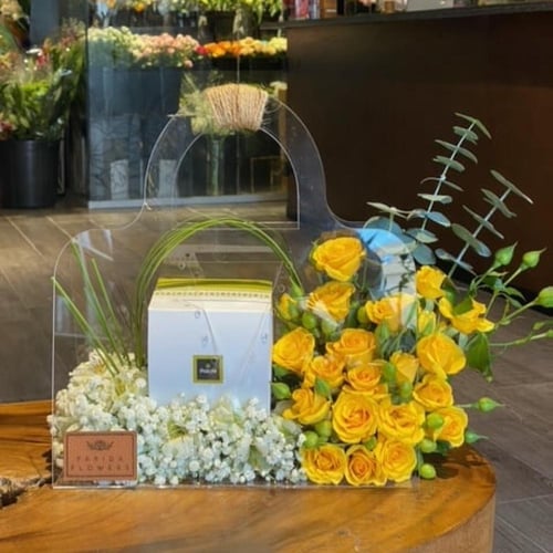 تنسيق اكريلك ورد وباتشي