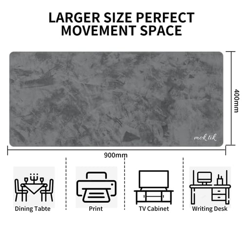 ماوس باد (Gray) للالعاب كبير الحجم مقاس 400 × 900...