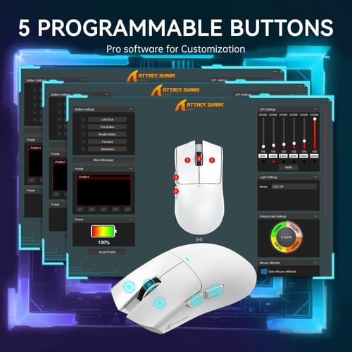 ATTACK SHARK X11 White