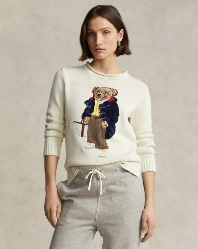 Polo Bear Cotton Roll-Neck Jumper
