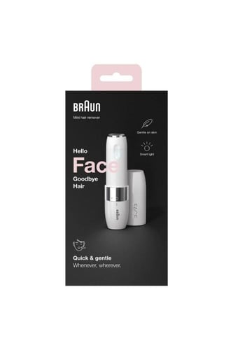 Braun FS1000: مزيل شعر الوجه الصغير مع الضوء الذكي...