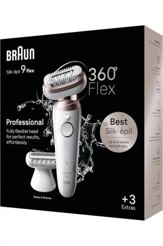 جهاز براون سيلك-إبيل 9 فليكس لإزالة الشعر - 3 قطع...