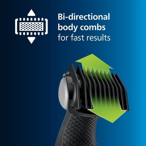 ماكينة حلاقة الجسم Philips Series 3000، مقاومة للم...