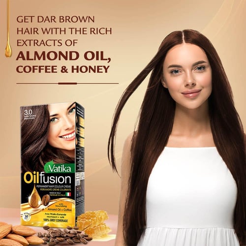 فاتيكا اويل فيوجن كريم تلوين الشعر الدائم - بني دا...