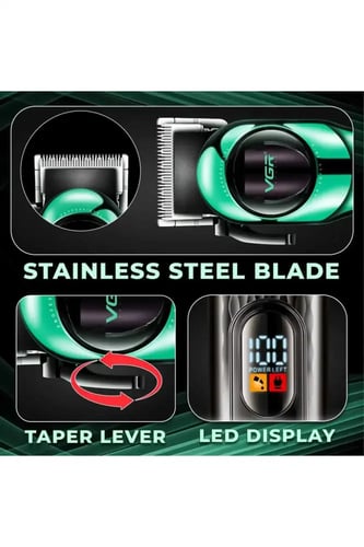 ماكينة قص الشعر الاحترافية V-166 للاستخدام الشخصي...